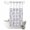 Lavender, variant on No Hook Shower Curtain, Khaki Flower Shower Curtains for Bathroom with See Through Top Window, Vintage Farmhouse Boho Leaf Spring Plant Waterproof & Washable Bath Curtain Extra Long 72"x96"