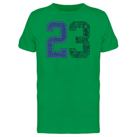 23 College Number Design Tee Men's -Image by (Best College T Shirt Designs)