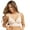 Sandshell, variant on Maidenform M Plunge Push-Up Bra, Seamless Convertible Longline Bralette (Plus Size Available) White L/DD Women's