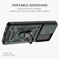 thumbnail image 5 of for Samsung Galaxy S21 Ultra Case with Flexible TPU Screen Protector 2 Pcs, Slide Camera Lens Cover with Kickstand Protective Case for Galaxy S21 Ultra 5G-Dark Green, 5 of 12