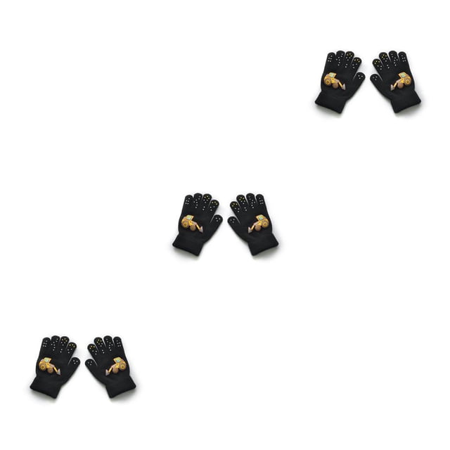 Minnieouse 1 par de guantes para niños estilo de dibujos animados cubierta de dedos para niños con patrones de vehículos Type1 Minnieouse CBP387556