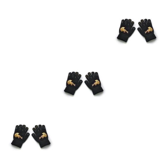 Guantes cálidos para niños Qarigey cubiertas gruesas con patrones de vehículos Tipo 1