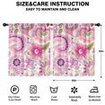 thumbnail image 2 of Blackout Kids Curtains,Pioneer Flower Floral Print Pattern Childrens Insulated Curtains Set Of 2,Bedroom Essentials,Toddler Room Decor 52"x63", 2 of 5