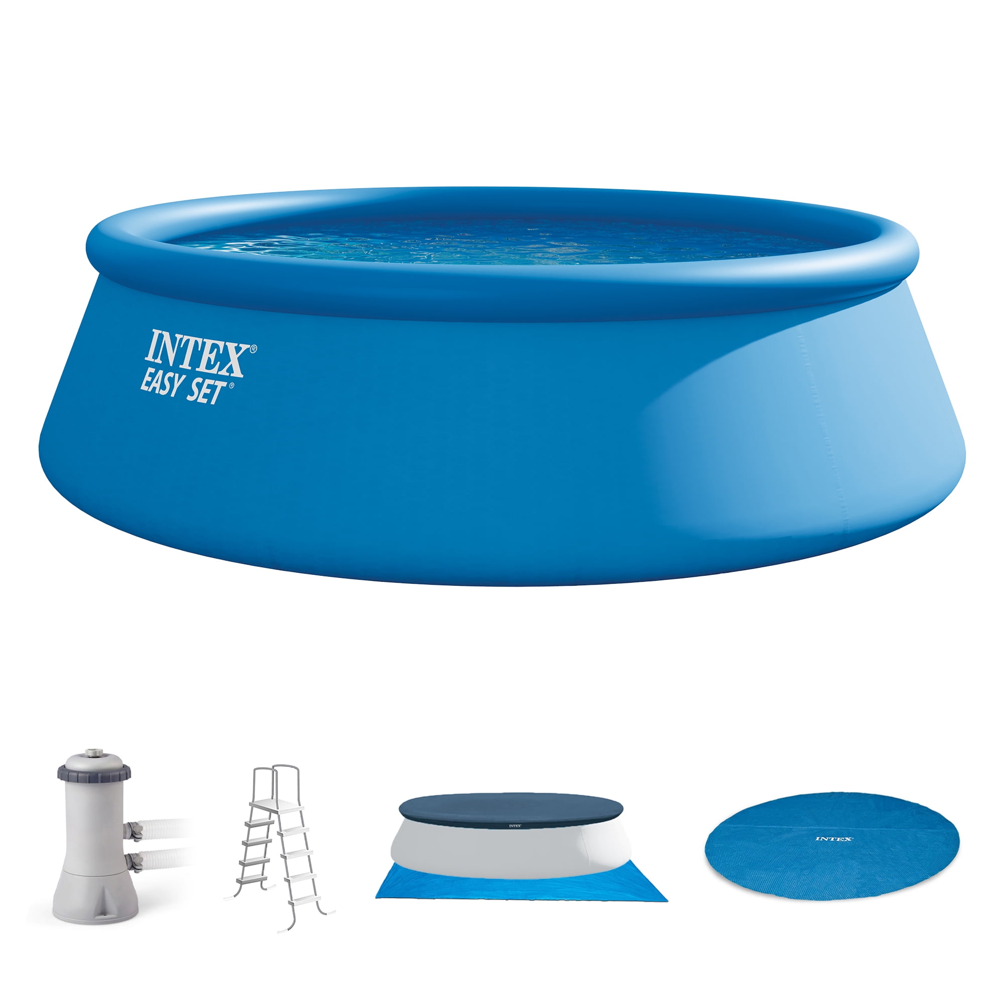 ロ*ス様 オーバーフレーム プリシク 38枚 セット INTEX Prism Frame Above Ground Pool Set, 15'x48