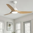 thumbnail image 2 of Sofucor 52 Inch Ceiling Fan with Lights, Modern, Dimmable, 6-Speed, 3-Timer, Reversible, DC Motor, 2 of 13