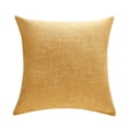 thumbnail image 2 of Fundas de almohada Anickal de lino amarillo mostaza, 45 x 45 cm, juego de 2, 2 of 7