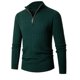 thumbnail image 1 of Suéter de barra vertical con media cremallera para hombre, camisa informal de moda de talla grande, de invierno, 1 of 6