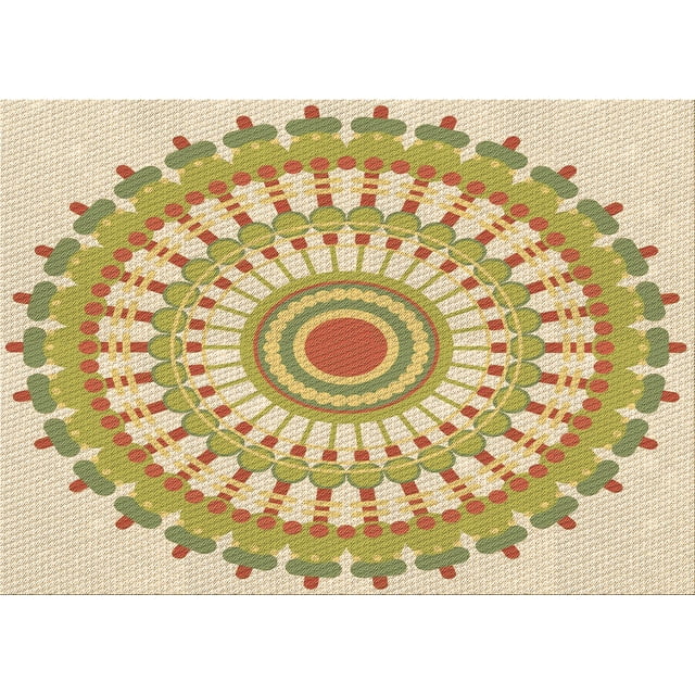 Ahgly Company Tapis Rectangulaire Lavable en Machine Intérieur Transitionnel Brun Cannelle, 8 Pieds x 10 Pieds