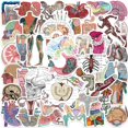 thumbnail image 1 of SHILIU-50 Packs Anatomical Map of Organs Stickers Water Bottles Laptop Phone Motorcycle Computer Guitar Skateboard Hydroflasks Organs Vinyl Sticker Waterproof Aesthetic Trendy Decals for Teens Girls, 1 of 4