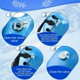 thumbnail image 5 of Inflatable Pool Floats Raft Water Hammock Lounge Adults with Headrest Floating Pool Lounge Contour Lounger for Men Women 73 x 34 Inches (Blue), 5 of 9