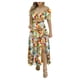 thumbnail image 2 of ICHUANYI Clearance Fashion Women Summer Froral Print Casual Short SLeeve Top+ Skirt Set(Yellow, XXL) ICHUANYI WER2023081001934, 2 of 9