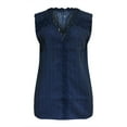 thumbnail image 3 of Njoeus Women's V Neck Lace Crochet Tunic Tops Flowy Sleeveless Vest Camisole Casual Blouses Shirts S-XXL, 3 of 7