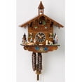 thumbnail image 1 of 1 Day Chalet Black Forest Cuckoo Clock with Old Man and Dog by Hönes, 1 of 1