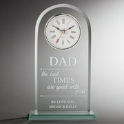 The Best Times Are Spent with You Personalized Glass Clock