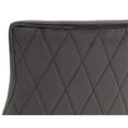 thumbnail image 4 of Maklaine 18.5" Transitional Fabric Dining Chair in Gray (Set of 2), 4 of 7