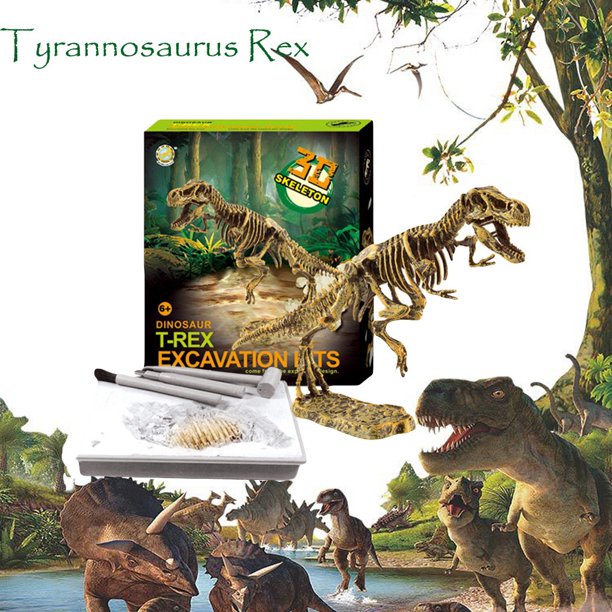 ERTUTUYI Kid Dino Kit Dinosaur Fossil Digging Game Kit Kids Dino