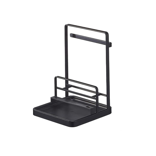 Yuarrent Estante de secado de cocina con escurridor de plástico, estante de almacenamiento de utensilios de cocina de hierro, organizador de encimera Organizadores de utensilios de cocina Negro Yuarrent HA026590-02