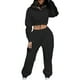 thumbnail image 1 of Conjunto de sudadera con capucha de felpa para mujer - Manga larga, dos piezas deportivas y de ocio - S-XXL, 1 of 4
