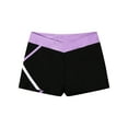 thumbnail image 4 of Hansber Kids Girls Athletic Shorts V-Waistband Gym Workout Yoga Booty Shorts Dance Gymnastics Lavender 10, 4 of 5
