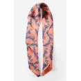 thumbnail image 2 of Bimba Orange Laurel Leaves Pure Silk Printed Scarf Dupatta Head Neck Wrap Bandanas For Women 40 x 40 Inches, 2 of 6
