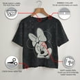 thumbnail image 3 of Junior's Mickey & Friends Distressed Minnie Wink Portrait  Graphic T-Shirt, 3 of 9