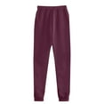 thumbnail image 5 of Womens 2 Piece Outfits Lounge Hoodie Sweatsuit Sets Baggy Sweatshirt Fall Comfy Sweatpants with Pockets Wine XL, 5 of 6