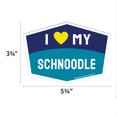 thumbnail image 3 of I Love My Schnoodle Hexagon Shaped Magnet, 3 of 3