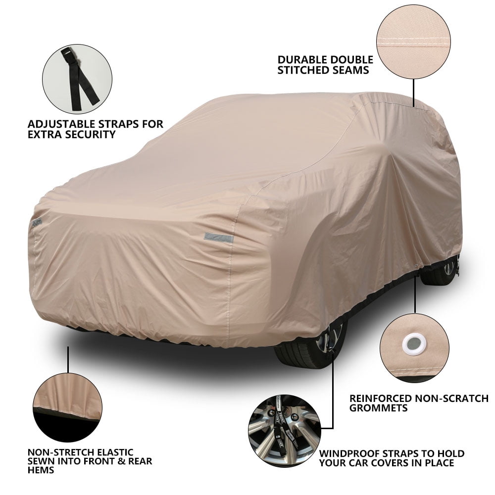 Breathable With Integrated Cover Alarm Audi A1 Fitted Outdoor Car Cover 
