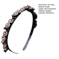 thumbnail image 7 of Joernso Hair Hoop Band with Clips Non-slip Shiny Rhinestone Inlay Headdress Hairstyle Fixing Acrylic Women Girls Bangs Clip Headband Cute Headwear Hair Accessories, 7 of 7