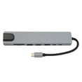 thumbnail image 2 of 8 In 1 Docking Station, Fast Heat Dissipation 8 In 1 Type C Docking Station 4K HD USB3.0  For Gaming Grey, 2 of 8
