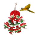 thumbnail image 4 of Bird Biting Toy Wooden Decorative Parrot Chew Block Bird Cage Toy for Parakeet, 4 of 6