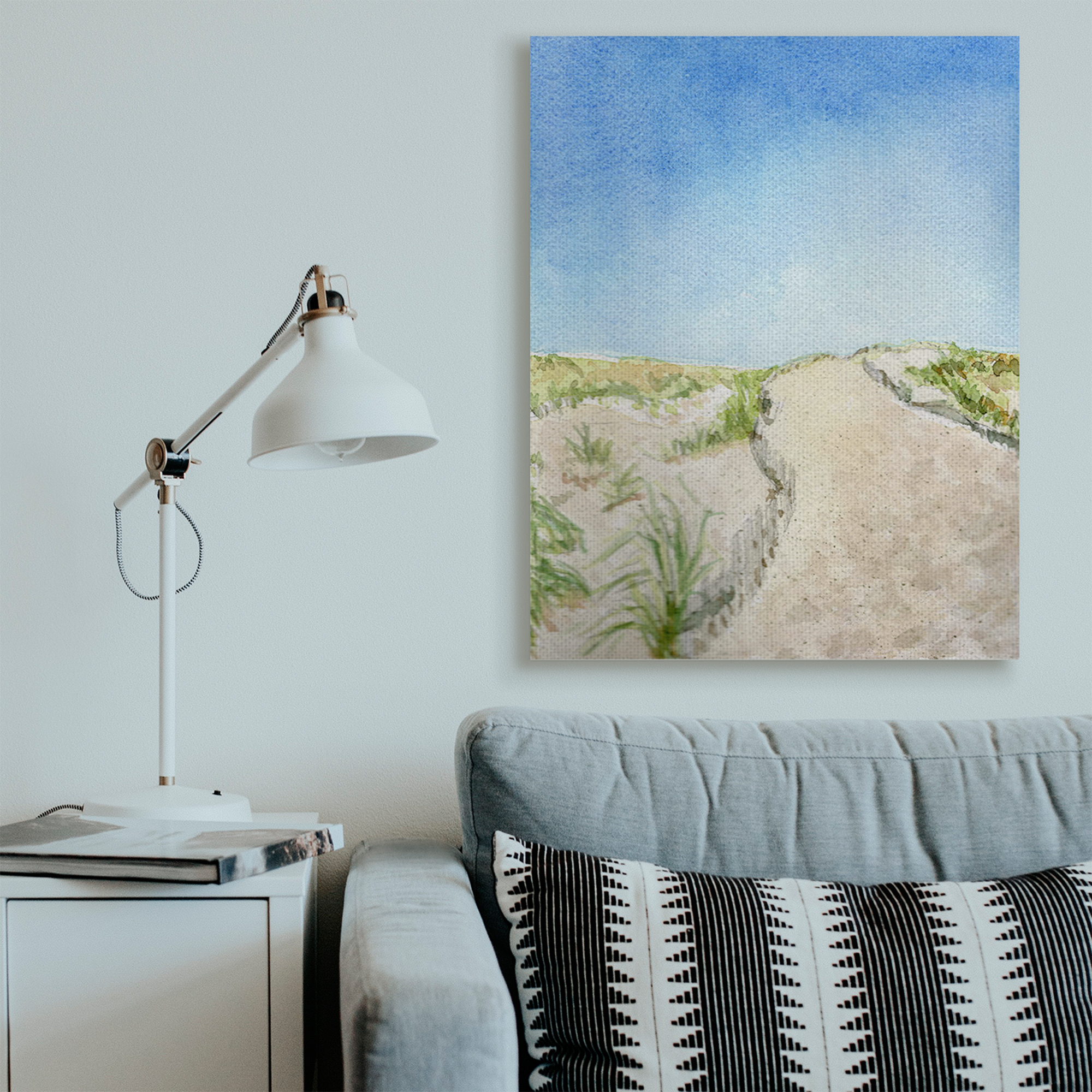 Stupell Industries Sand Dunes at Beach Coastal Nature Landscape Canvas Wall Art, 36 x 48, Design by Melissa Hyatt LLC