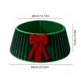 thumbnail image 3 of Christmas Tree Collar Plush Fabric Christmas Tree Skirt Ring Stand Cover Basket for Holiday Xmas Tree Living Room Seasonal Home Decor, 3 of 7