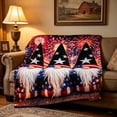 thumbnail image 6 of Anhility 4th of July Floral Flannel Throw Blanket, 27.6x39.4in Red White Blue USA Flag Design for Independence Day, Summer Nap, Office & Air Conditioned Room Use, 6 of 6