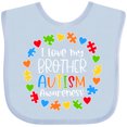 thumbnail image 3 of Inktastic I Love My Brother Autism Awareness Boys or Girls Baby Bib, 3 of 4
