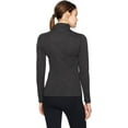 thumbnail image 3 of Russell Athletic B62734095 Womens Striated Quarter-Zip Pullover, Stealth - Large, 3 of 3