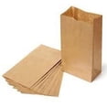 thumbnail image 1 of Sacs à Lunch en Papier Marron, Sacs à Lunch Autoportants Durables, 100 Pcs Taille Standard, 1 of 2