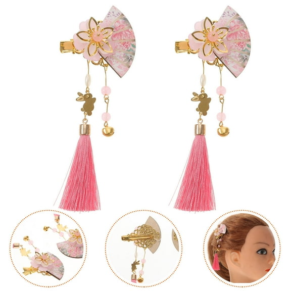 NICEXMAS Japanese Style Hair Accessories Set 2 Pcs Hairpins Hair Ornaments for Women Traditional Elegant Design