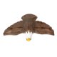 thumbnail image 5 of Figura de halcón de pájaro tallada en madera, linda estatua de águila de madera, escultura animal para el hogar Estilo A, 5 of 9