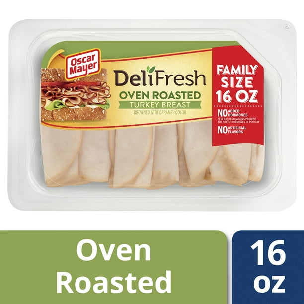 Oscar Mayer Deli Fresh Oven Roasted Sliced Turkey Breast Lunch Meat, 16