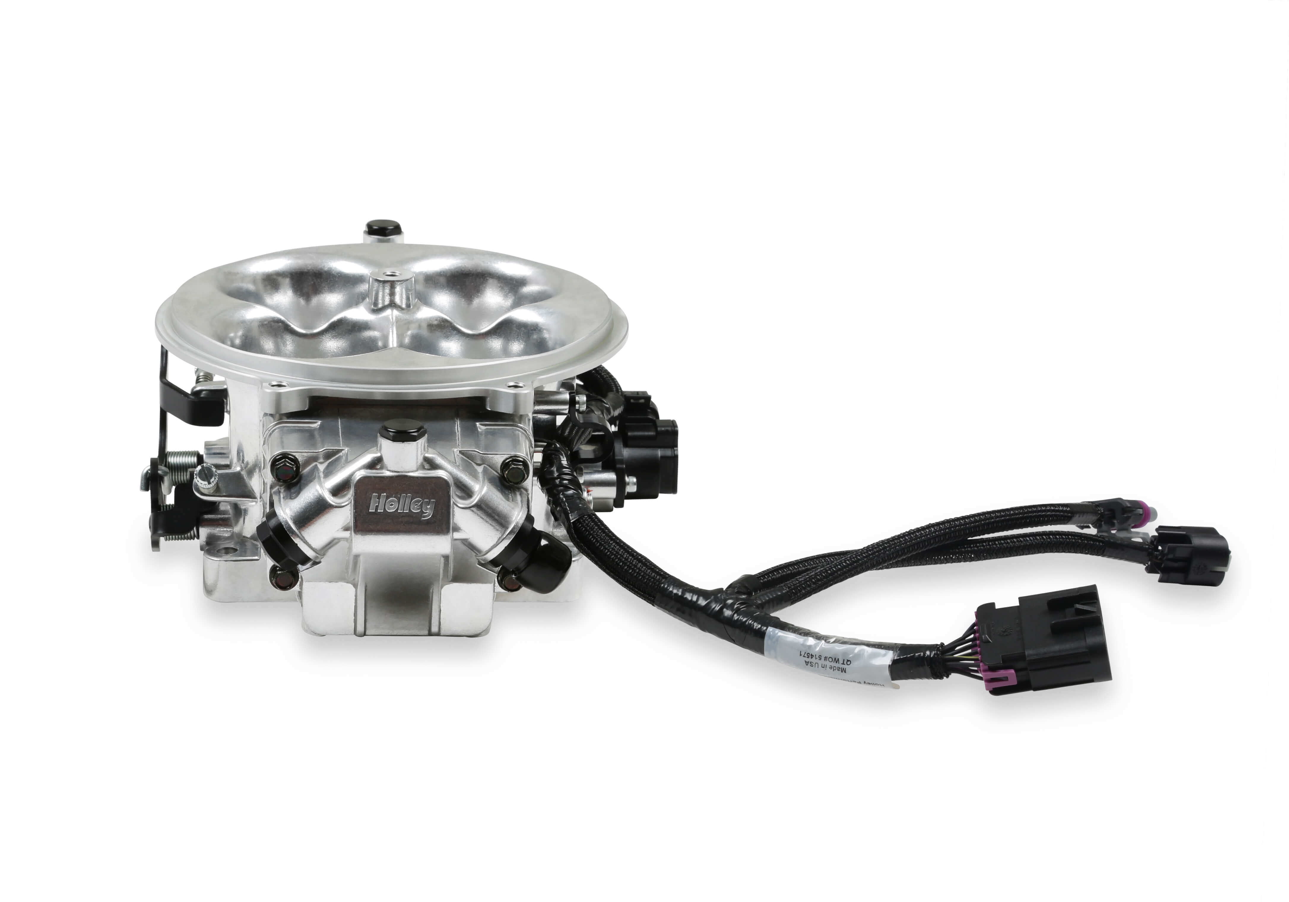 Holley EFI 534-305 Terminator X Stealth 4500 Throttle Body - Shiny
