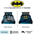 thumbnail image 3 of Batman Kids Full Bed in a Bag, Comforter and Sheets, Gray, Warner Bros, 3 of 7