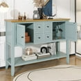 thumbnail image 6 of TREXM Ample Storage Console Table with Four Drawers and Bottom Shelf(Lime White), 6 of 7