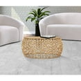 thumbnail image 7 of Meridian Furniture Priya Solid Gold Aluminum Coffee Table, 7 of 7