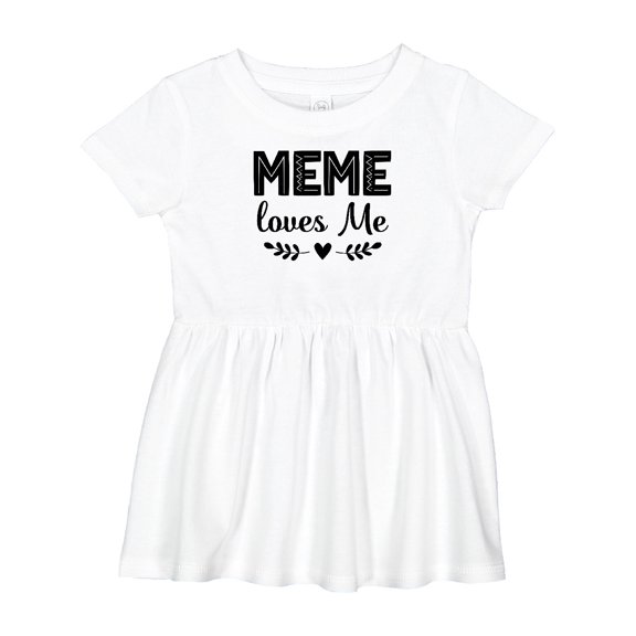 Inktastic Meme Loves Me Baby Clothes Girls Baby Dress