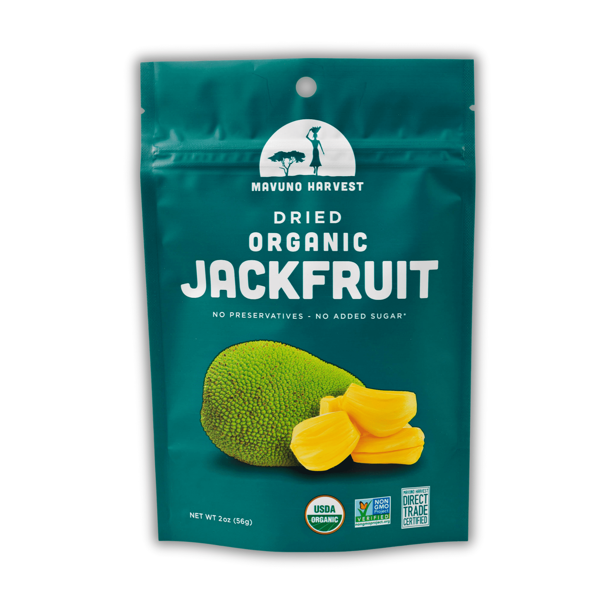 Mavuno Harvest Direct Trade Organic Dried Fruit, Jackfruit, 1 Pound