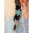 thumbnail image 3 of 8PCS Snowflake Hair Clips, Blue White Christmas Hair Accessories for Women, Xmas Festive Snowflake Hairpins Holiday Hair Accessory Party Gifts, 3 of 9