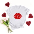 thumbnail image 2 of Camiseta de mujer Camisetas divertidas y lindas de manga corta Camiseta de otoño Hearth Love Camiseta de regalo Tops Blusa Regalo para parejas Pompotops  hfajkhk124816, 2 of 5