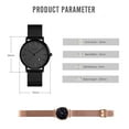thumbnail image 7 of SKMEI Women Watch, Fashion Waterproof Quartz Analog Watch with Time Date, Business Dress Wrist Watches for Women with Stainless Steel Mesh Band, 7 of 7
