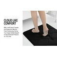 thumbnail image 3 of Yafa Home Fashion 1pc:24" X 47" Bath Rug, Memory Foam; Machine Washable, Water Absorbent & Non-Slip Bathmats(Black), 3 of 7